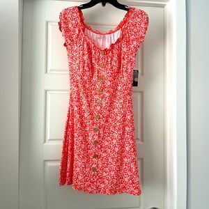 Brand new flowery mini dress